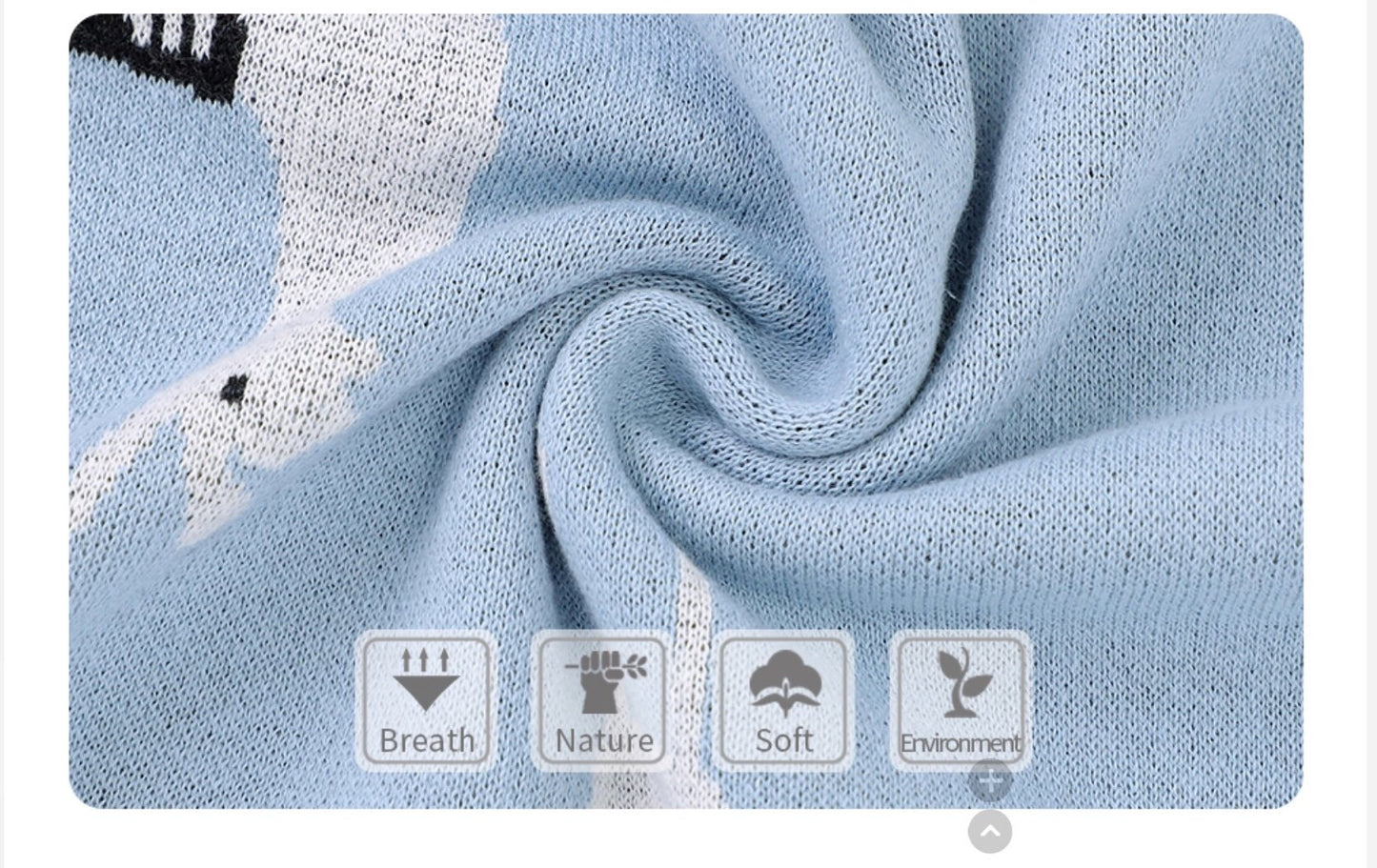 Alpaca Baby blanket 100% cotton