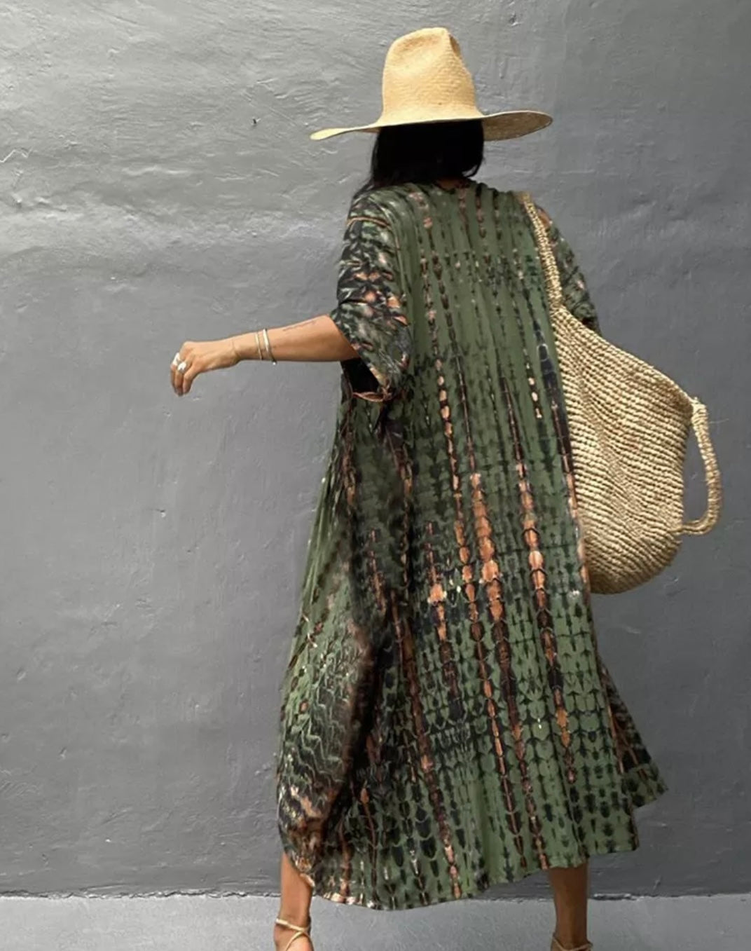 Beach kimono Khaki