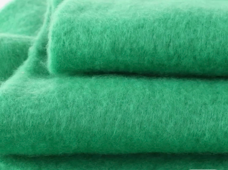 Luxury wide green scarf
