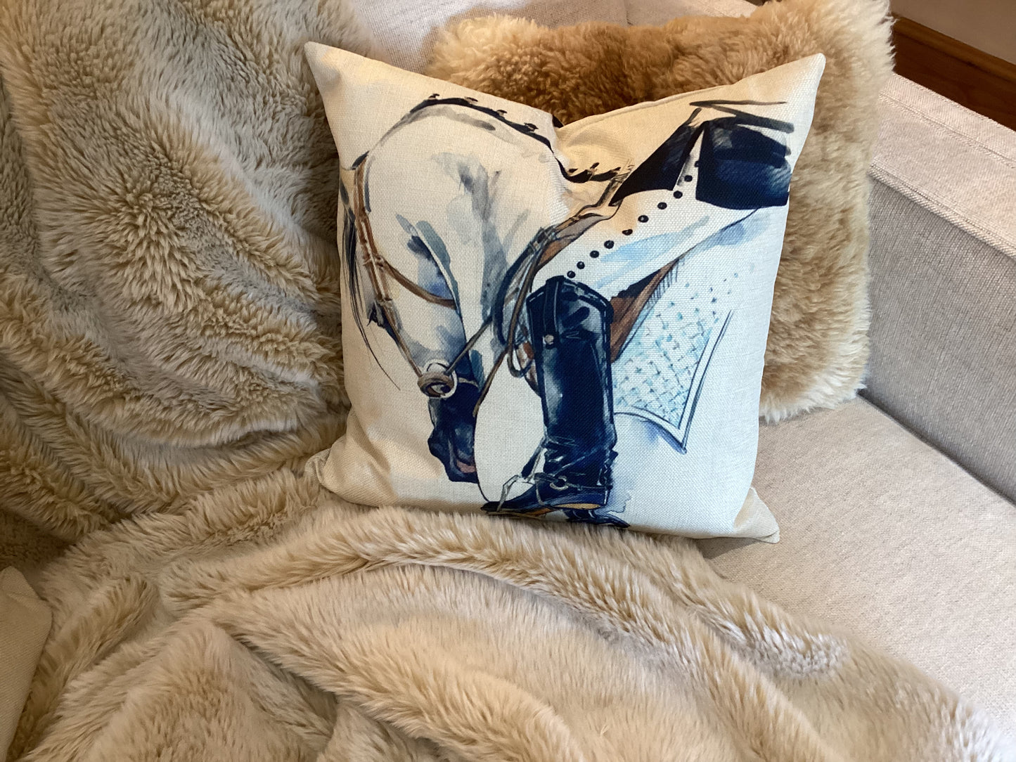 Dressage cushion/ pillow cover