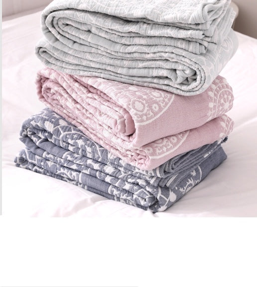 100% Muslin cotton blanket 200cmx150 queen size / throw