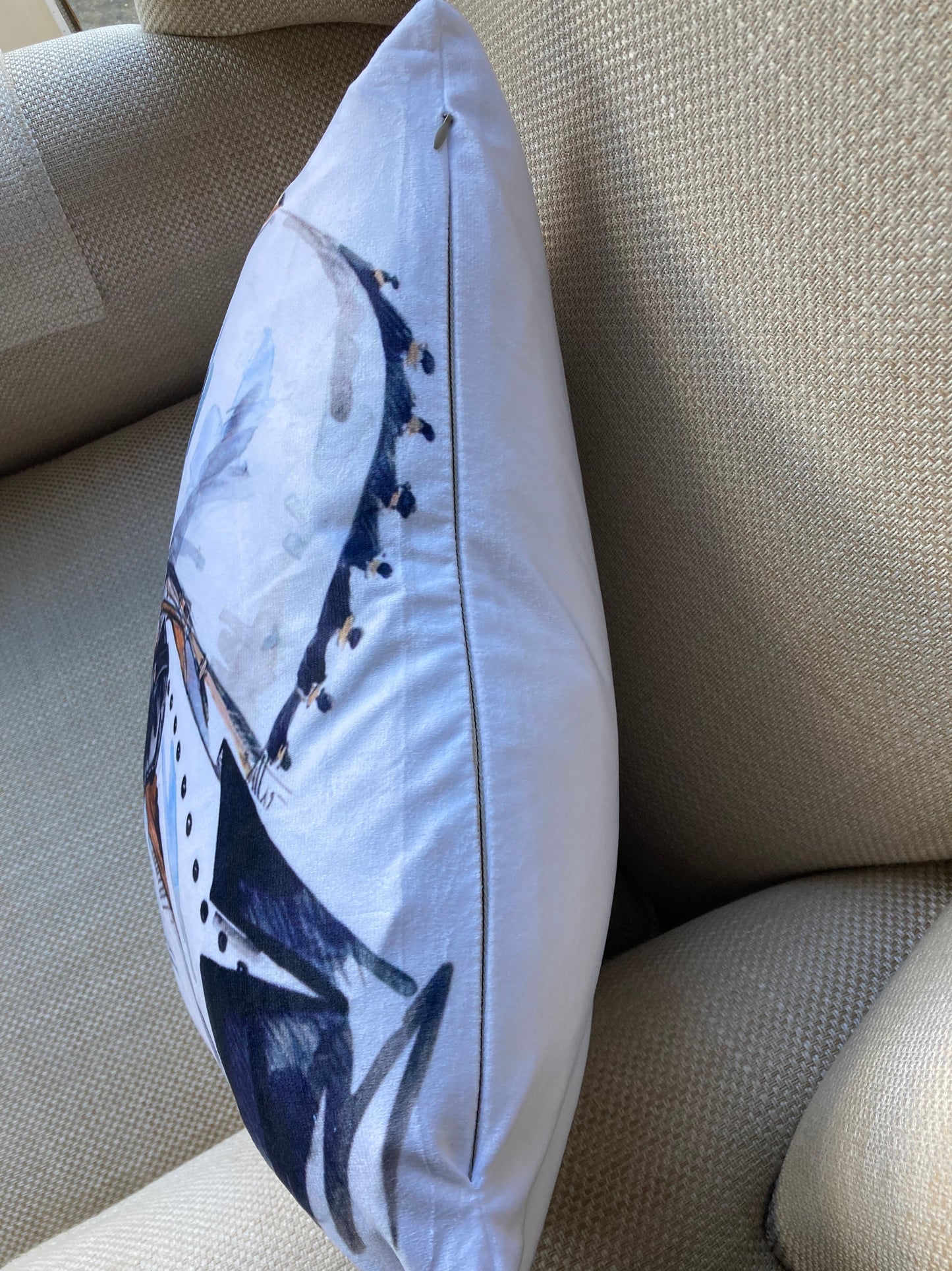 Velour dressage cushion cover