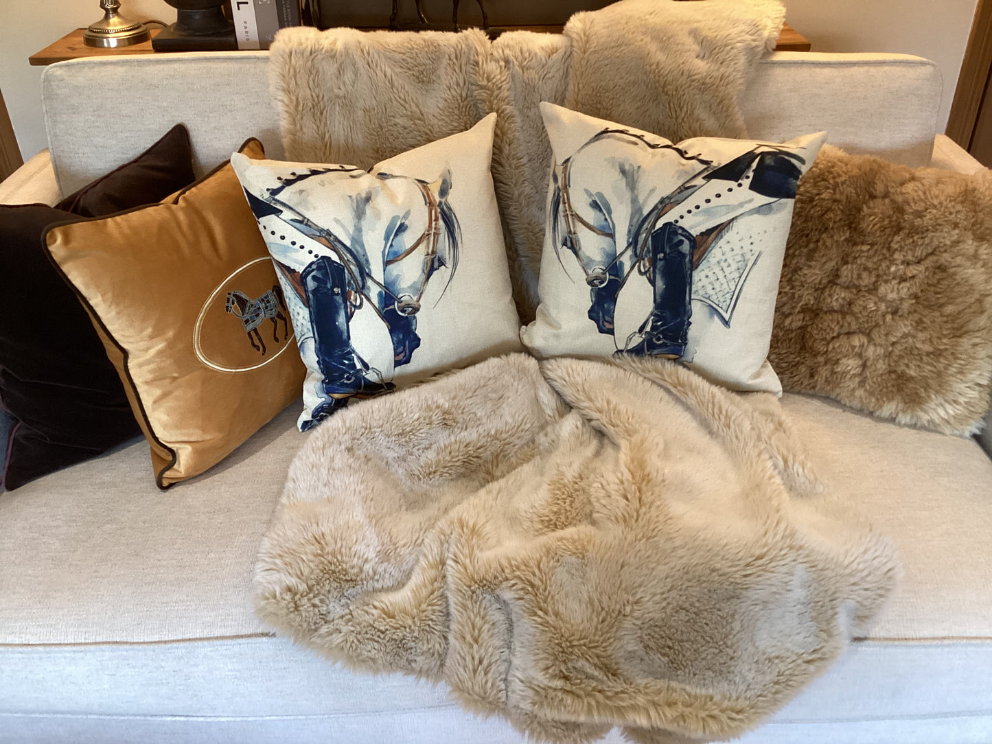 Dressage cushion/ pillow cover