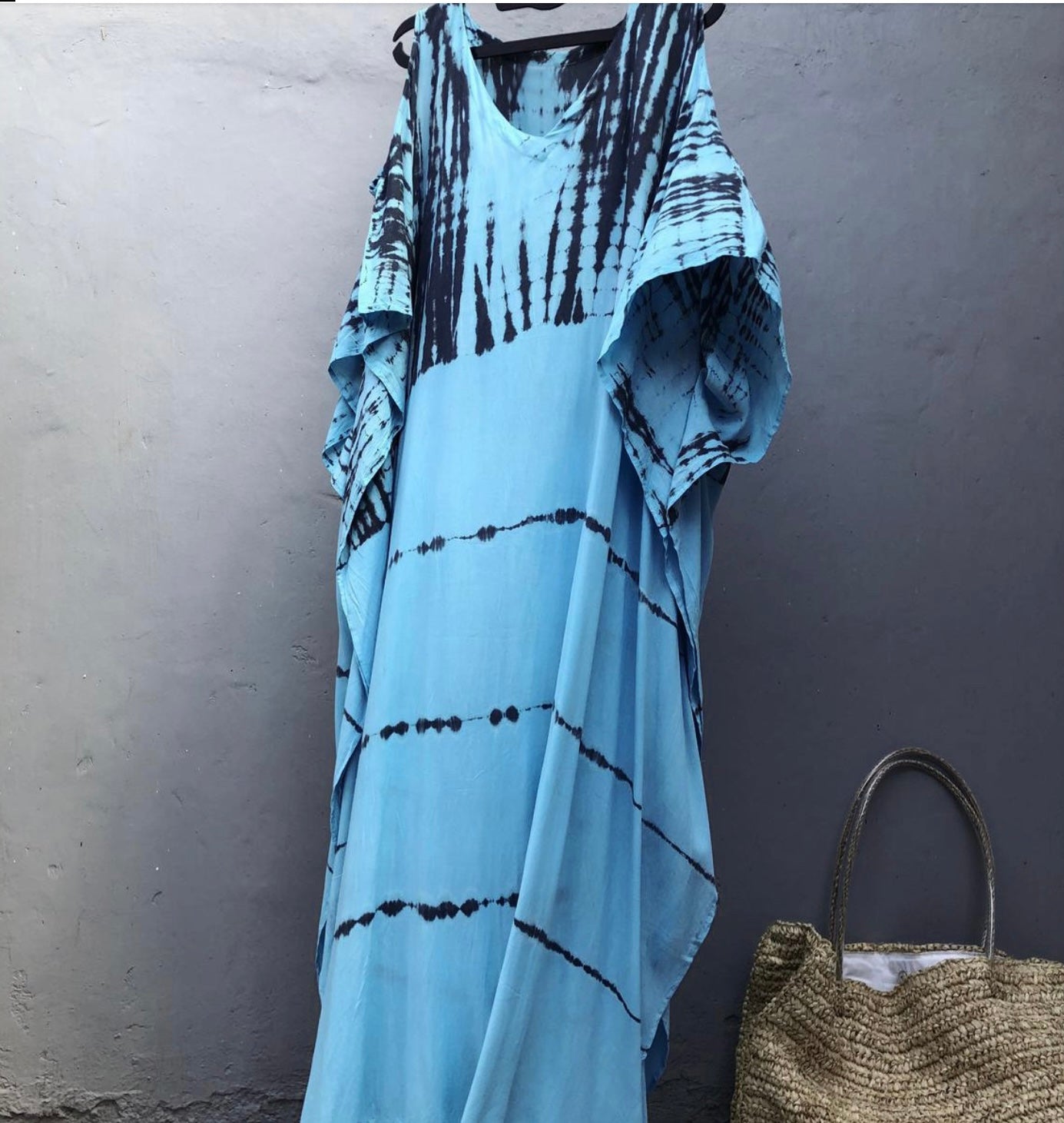 Turquoise Cold shoulder dress