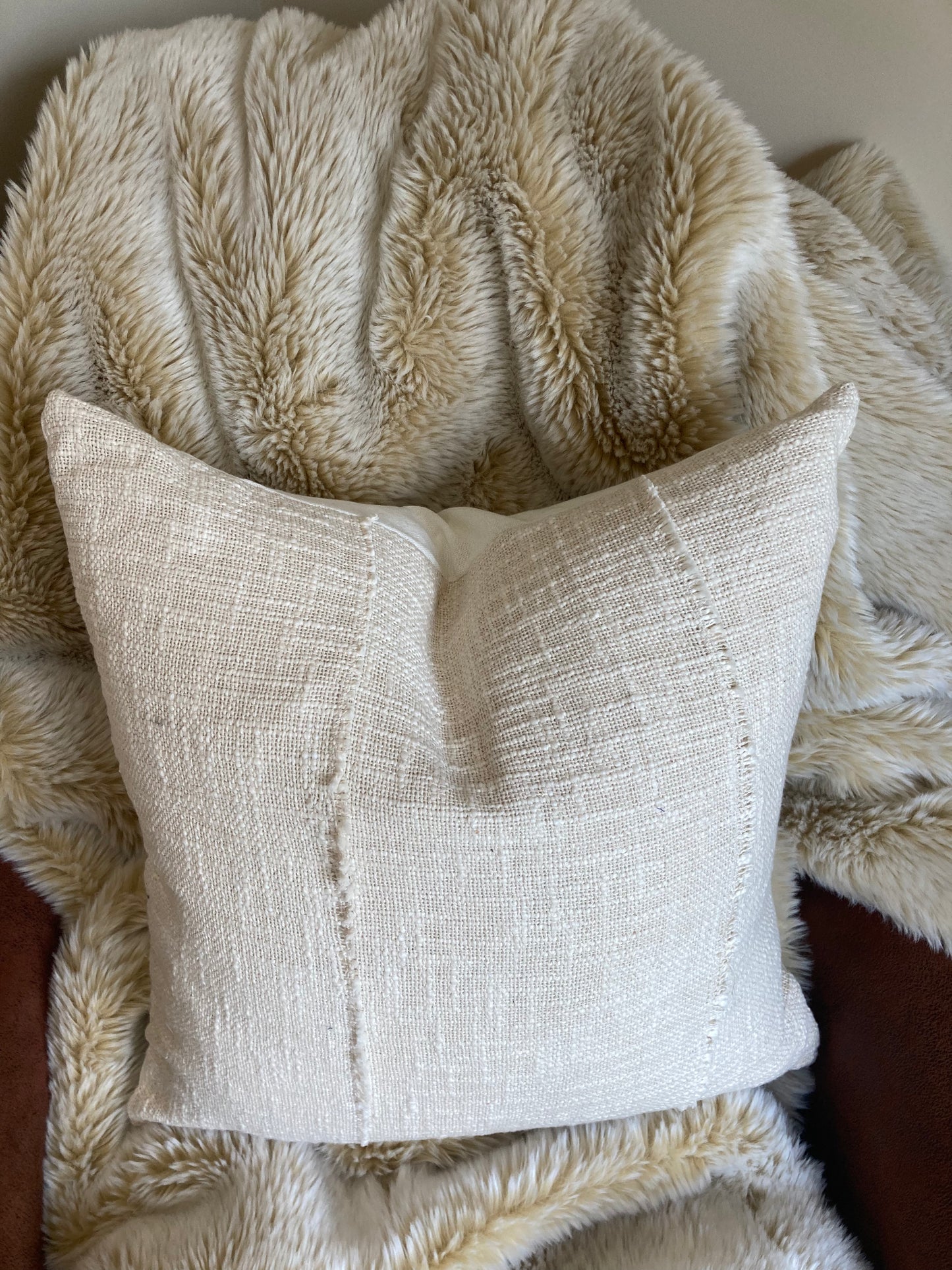 Authentic mud cloth cushion cover
