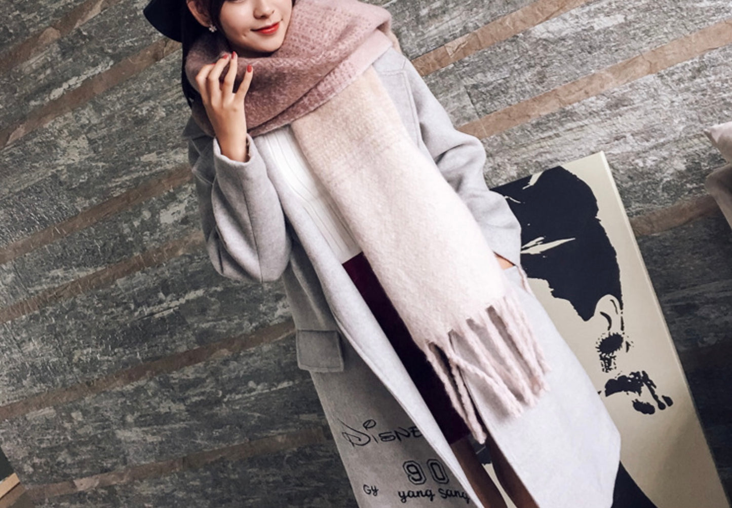 New fashion 2022 plaid scarf , long tassel ,shawl wrap