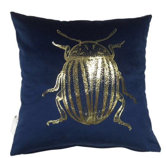 Velvet insect cushion cover