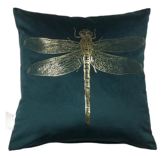 Dragon fly velvet cushion/pillow cover