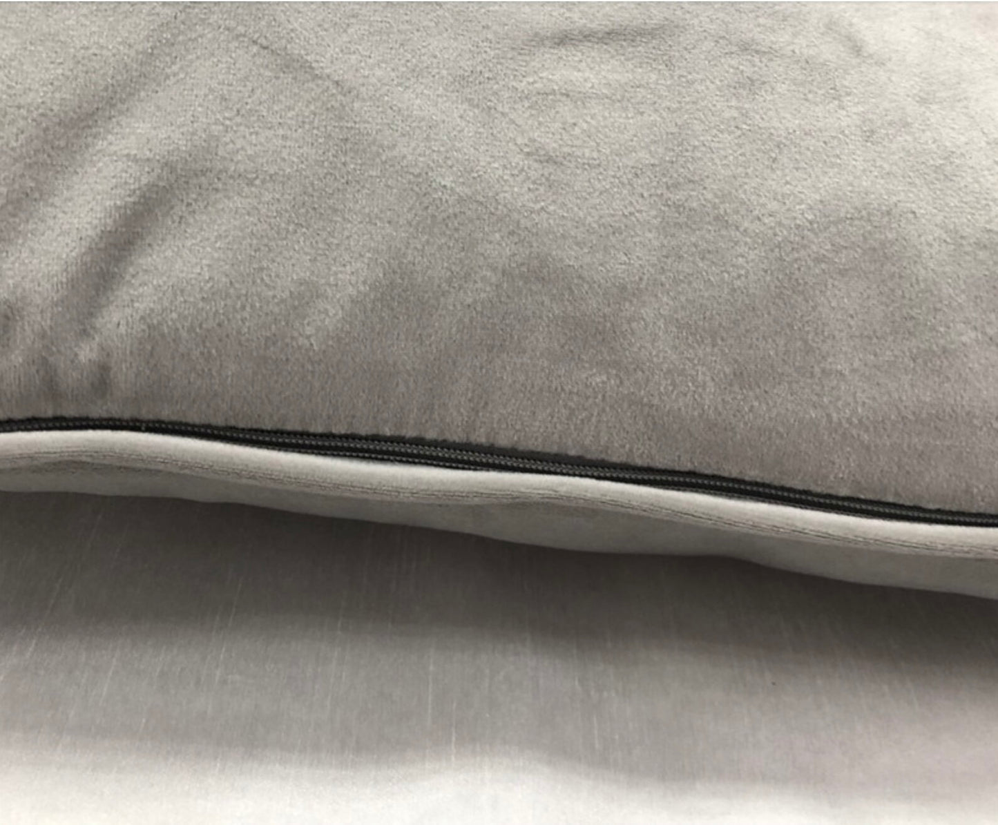 Grey velvet Bee cushion cover