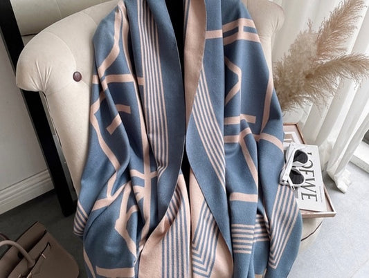 Blue / Pink Pashmina