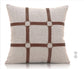Luxury linen equestrian reins cushion cover 50x50cm PU leather