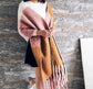 New fashion 2022 plaid scarf , long tassel ,shawl wrap