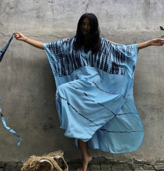 Turquoise Cold shoulder dress