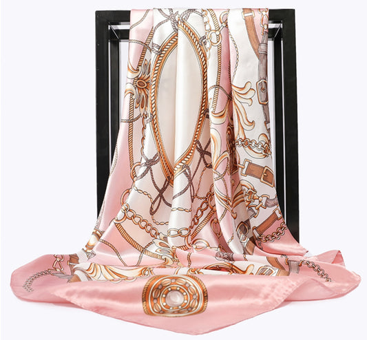 Luxury equestrian pink scarf
