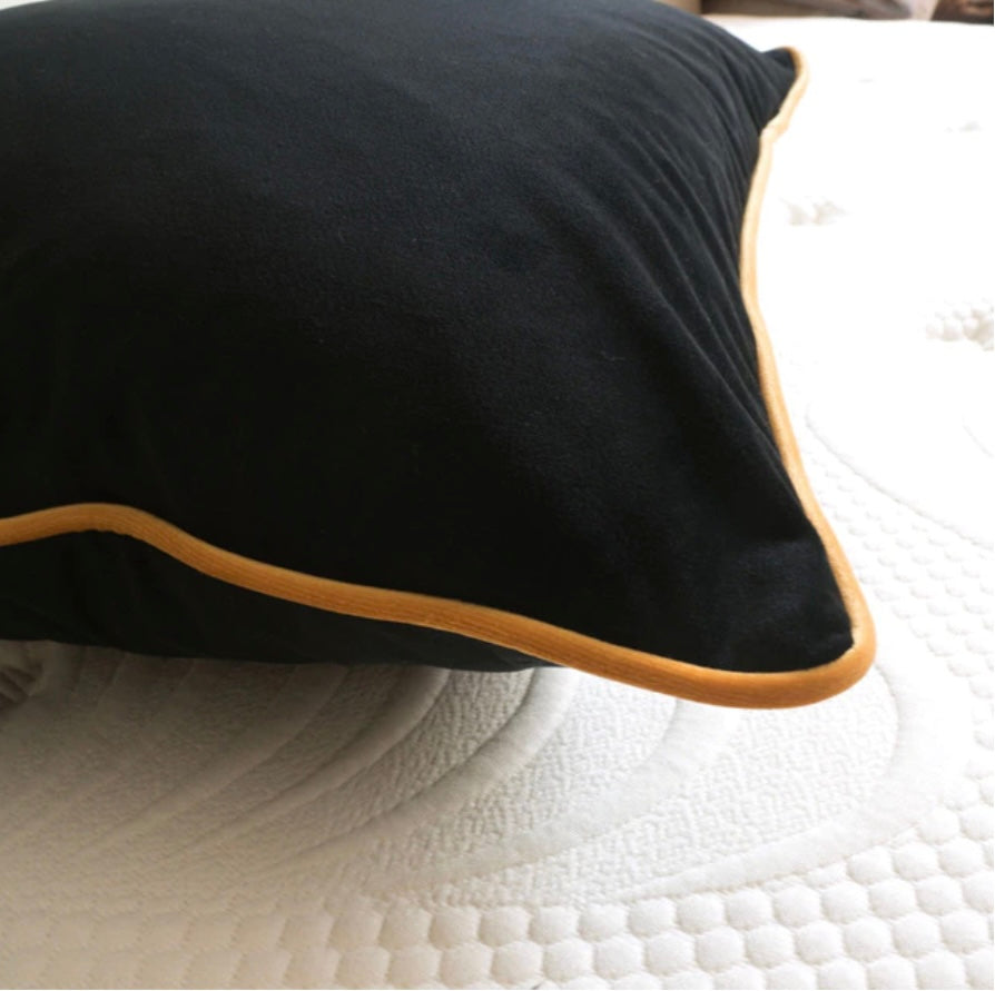 Luxury Black velvet cushion cover