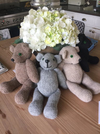 Hand made teddy Bears, Pure alpaca fleece , vintage look , Baby Gift , Christening gift,Valentine gift