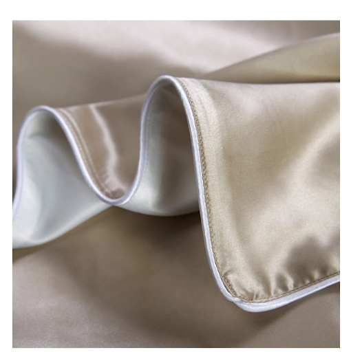 Mulberry pillow case 100% silk champagne colour bedroom luxury designer next day shipping