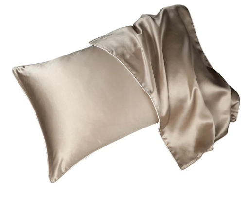 Mulberry pillow case 100% silk champagne colour bedroom luxury designer next day shipping