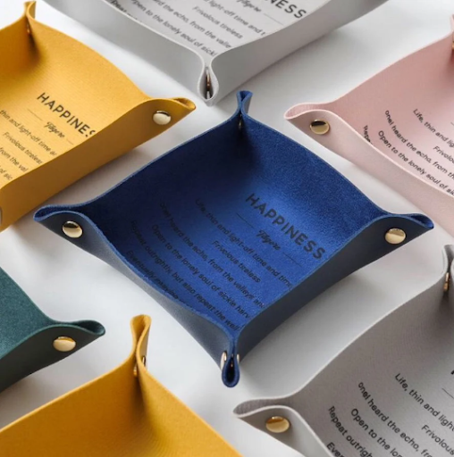 Blue storage organiser catch all caddy gift