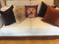Whimsical Vintage pillow/cushion cover linen cotton 18x18 “ Dog farmhouse Nordic animal